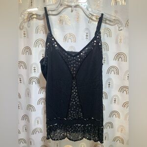 Elegant Black Sequin Women's Top